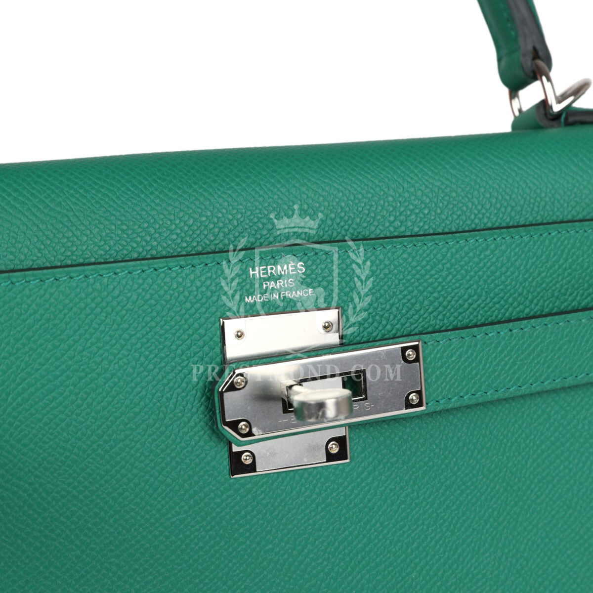 Hermes Kelly Sellier 28 Vert Vertigo Epsom PHW — изображение 7