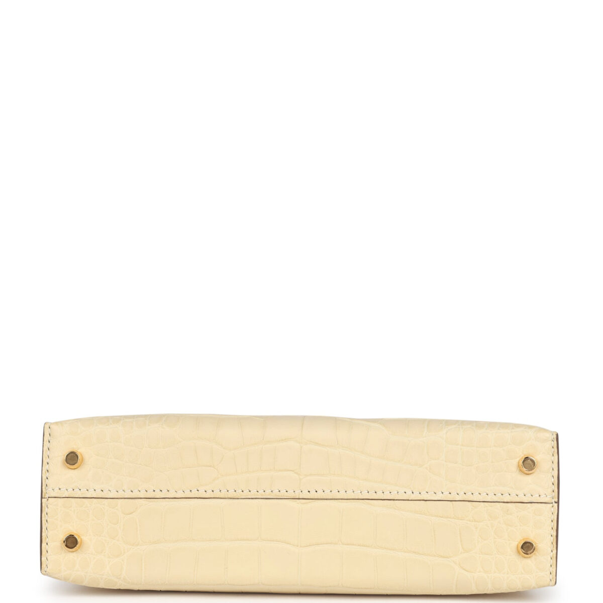 Hermes Kelly Sellier 20 Vanille Matte Alligator GHW — изображение 6