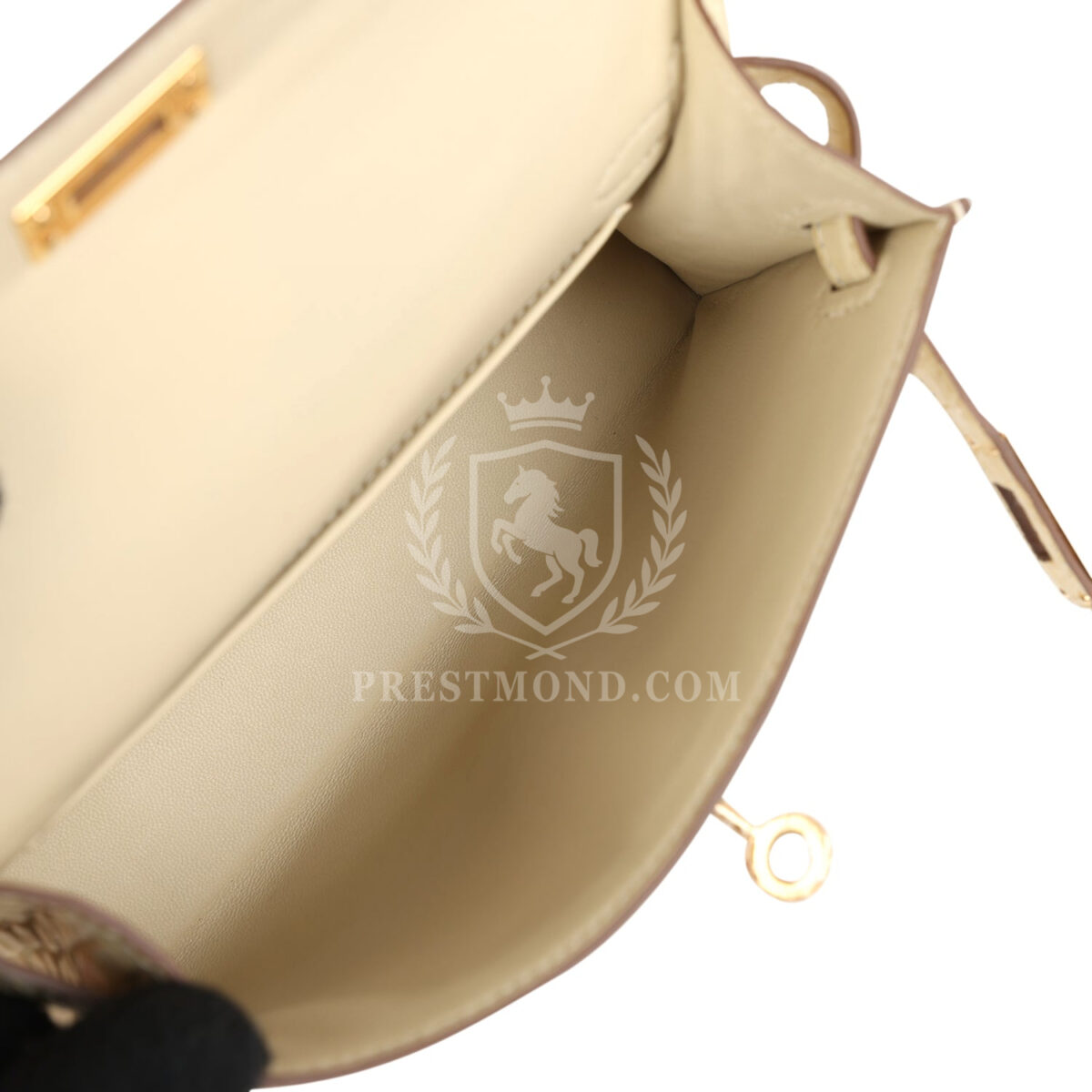 Hermes Kelly Sellier 20 Vanille Matte Alligator GHW — изображение 8
