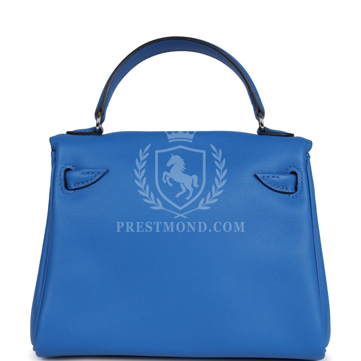Hermes "Quelle Idolle" Kelly Doll Bleu Zellige and Bleu Agate Swift PHW — изображение 4