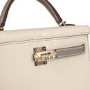 Hermes Special Order (HSS) Kelly Sellier 20 Craie and Gris Asphalte Epsom PBHW