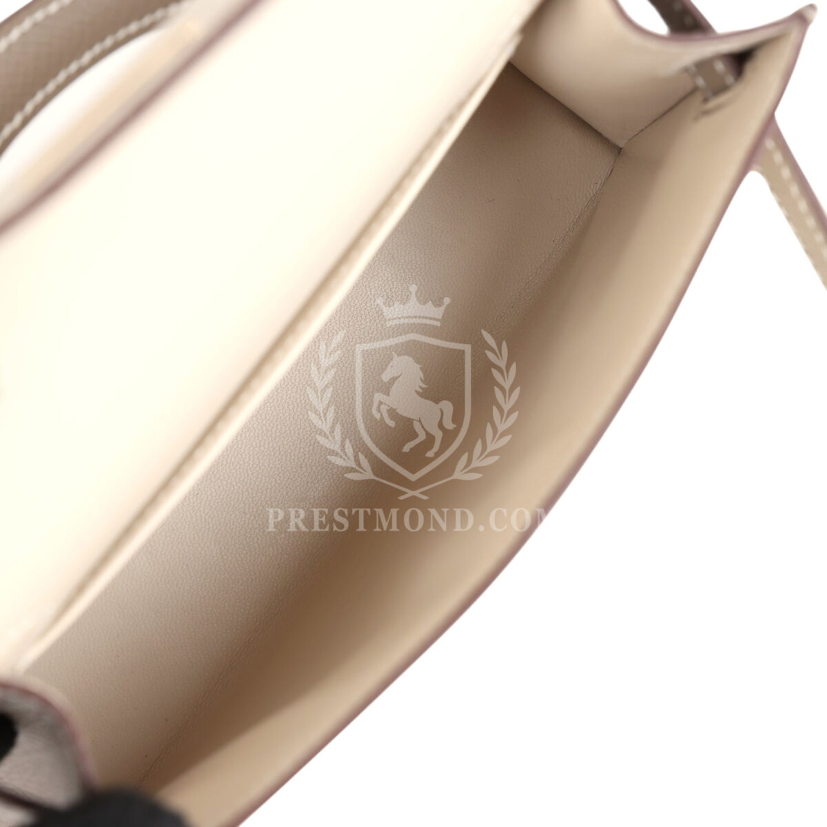 Hermes Special Order (HSS) Kelly Sellier 20 Craie and Gris Asphalte Epsom PBHW — изображение 8