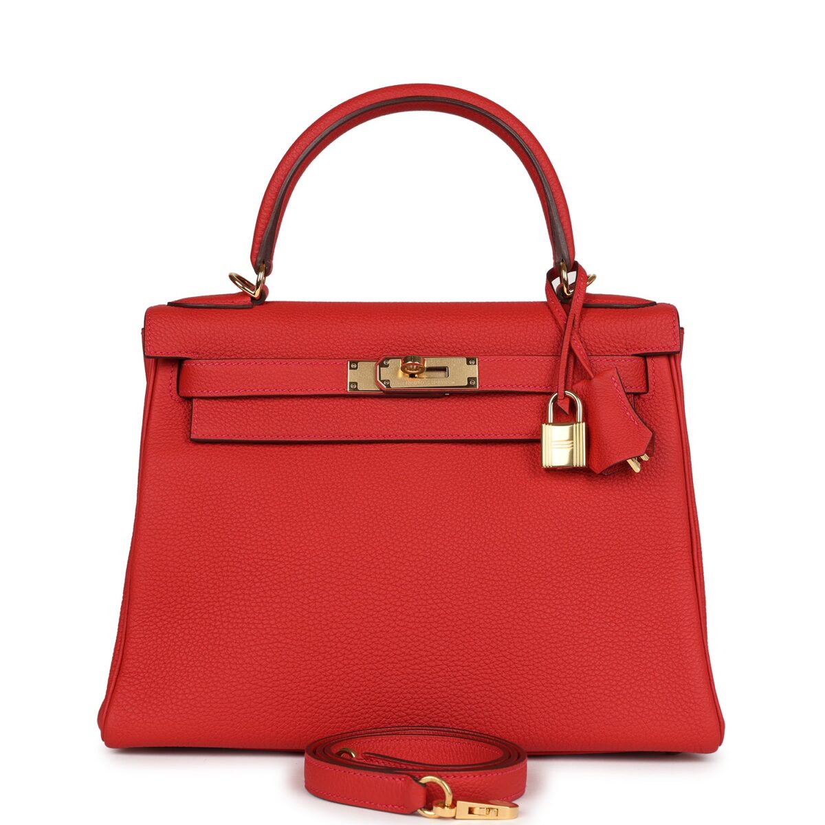 Hermes Kelly Retourne 28 Geranium Togo GHW