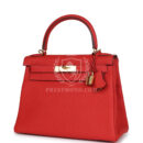 Hermes Kelly Retourne 28 Geranium Togo GHW