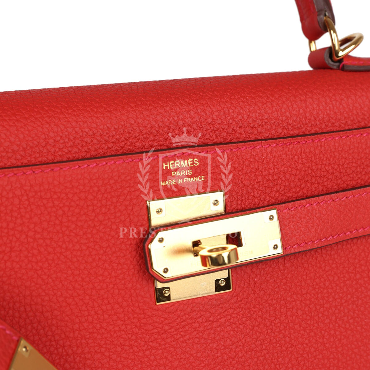 Hermes Kelly Retourne 28 Geranium Togo GHW — изображение 7