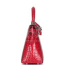 Hermes Kelly Sellier 25 Rose Extreme Shiny Alligator PHW