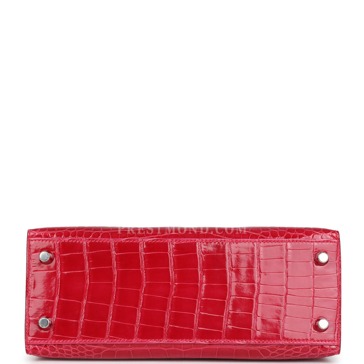 Hermes Kelly Sellier 25 Rose Extreme Shiny Alligator PHW — изображение 6