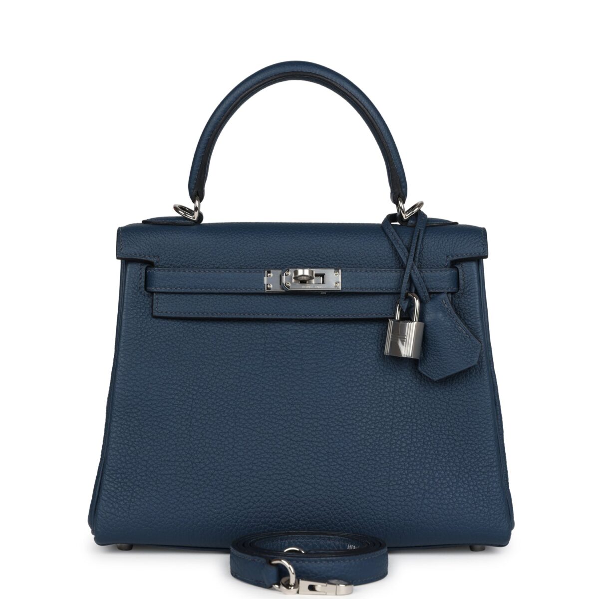 Hermes Kelly Retourne 25 Bleu De Prusse Togo PHW