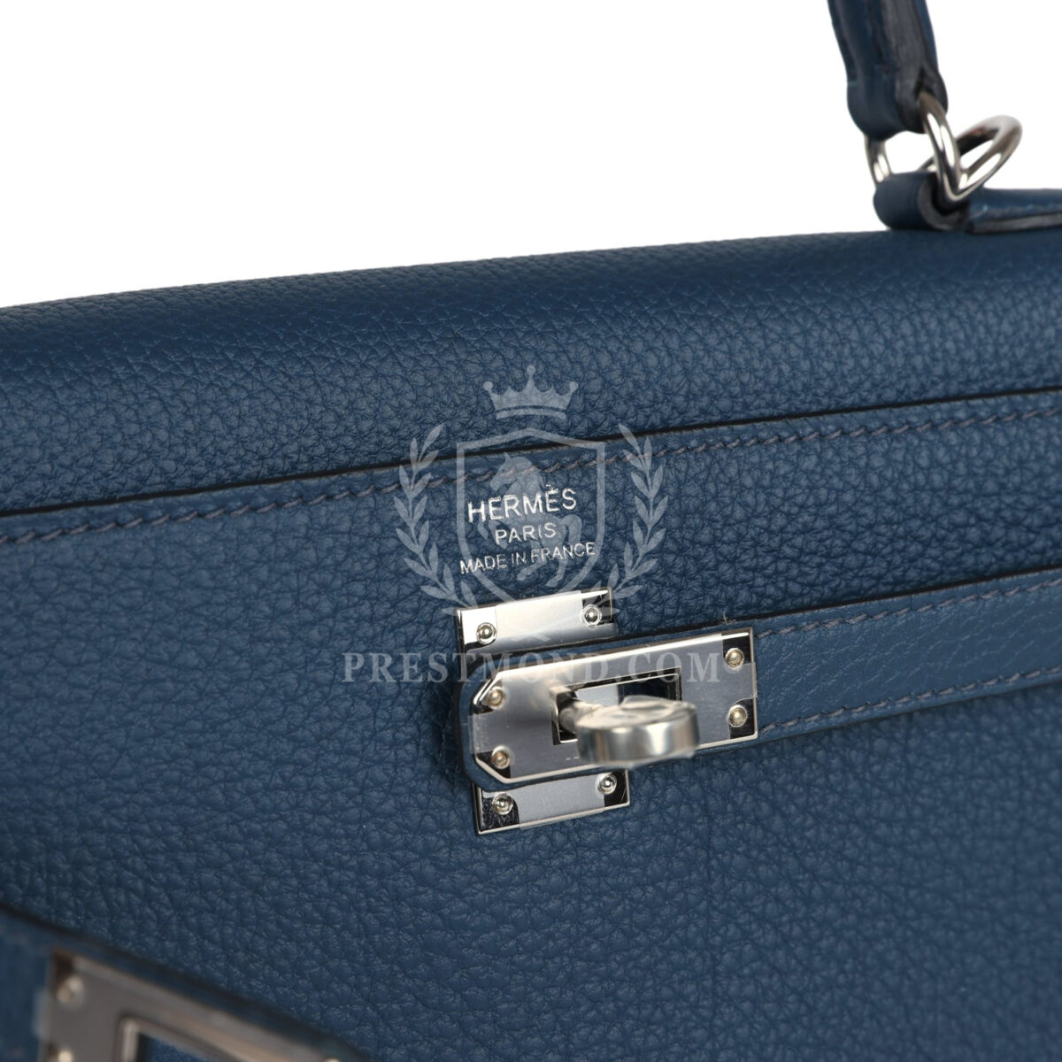 Hermes Kelly Retourne 25 Bleu De Prusse Togo PHW — изображение 7