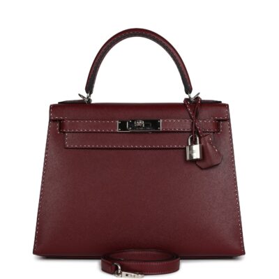 Hermes "Miss You" Kelly Sellier 28 Rouge H Monsieur PHW