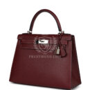 Hermes "Miss You" Kelly Sellier 28 Rouge H Monsieur PHW