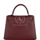 Hermes "Miss You" Kelly Sellier 28 Rouge H Monsieur PHW