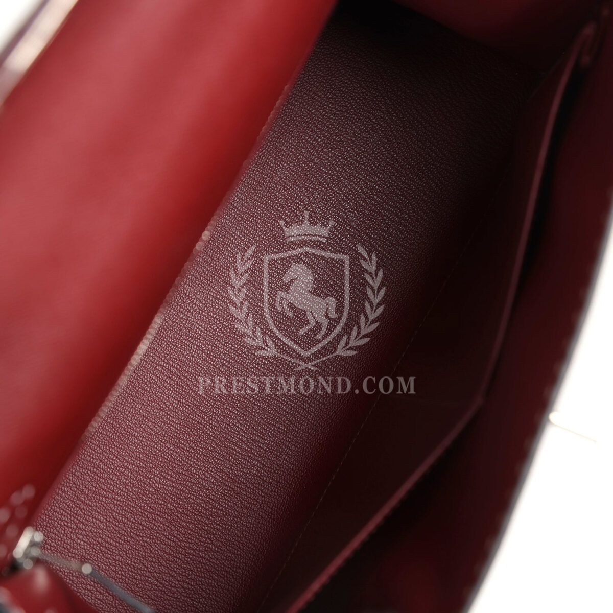 Hermes "Miss You" Kelly Sellier 28 Rouge H Monsieur PHW — изображение 8