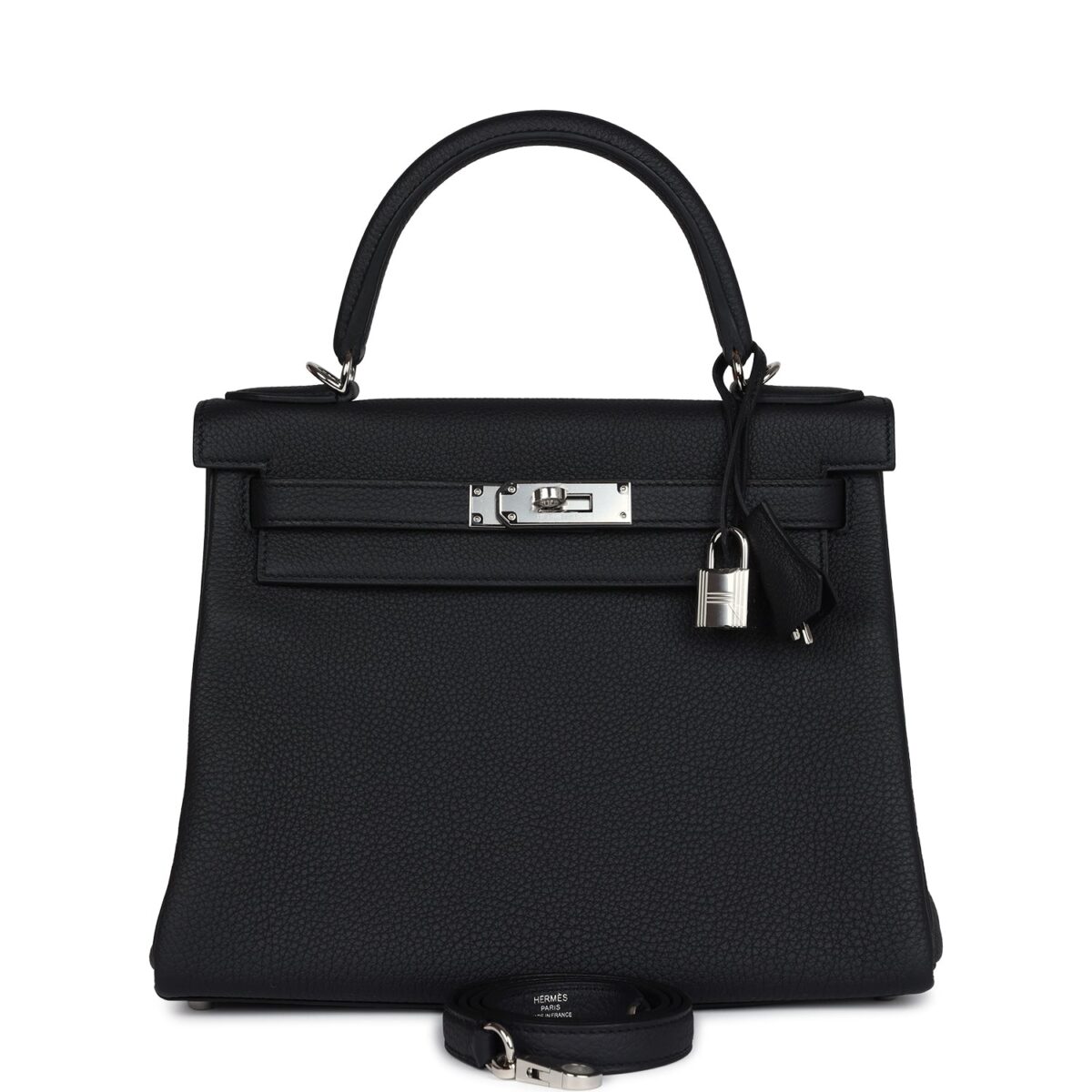 Hermes Kelly Retourne 28 Black Togo PHW