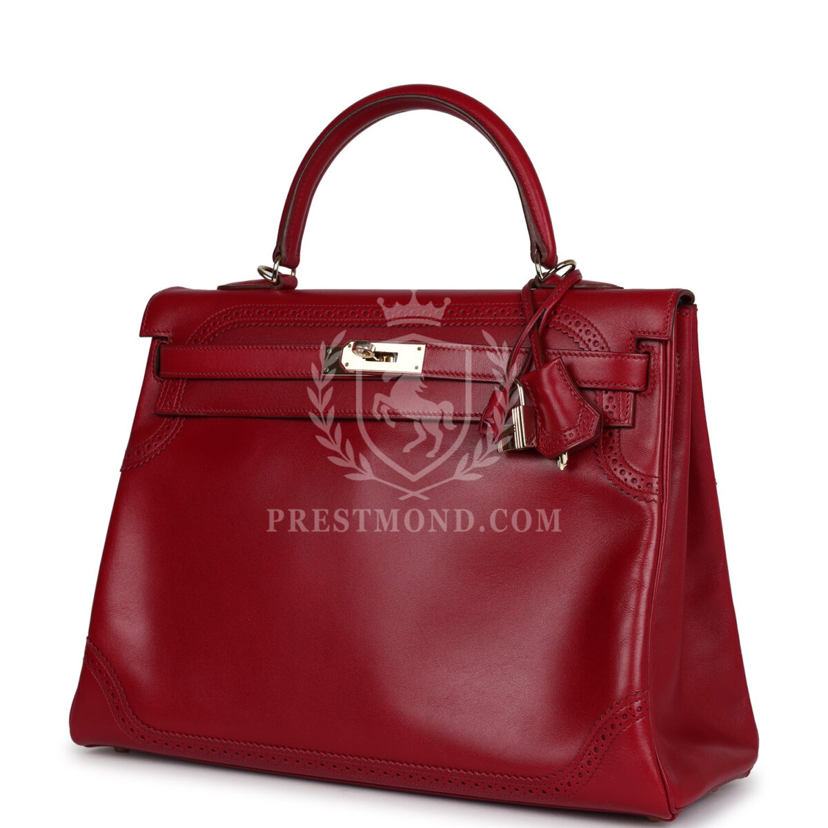 Hermes Ghillies Kelly Retourne 35 Rubis Tadelakt PBHW — изображение 5