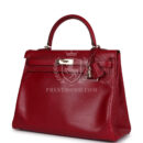 Hermes Ghillies Kelly Retourne 35 Rubis Tadelakt PBHW