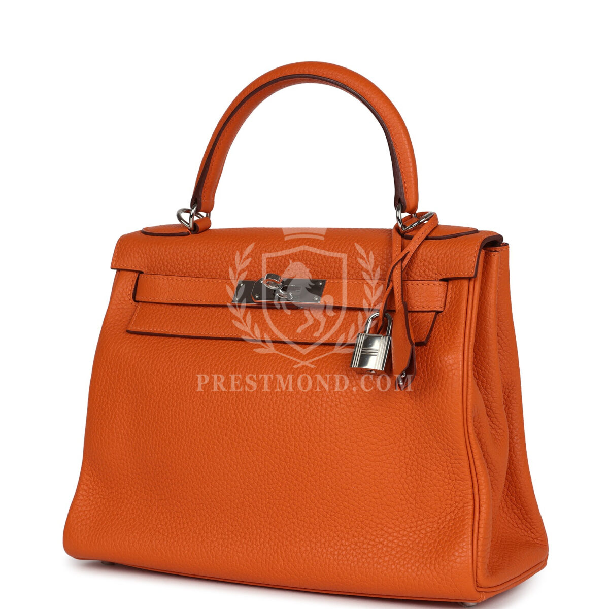 Hermes Special Order (HSS) Kelly Retourne 28 Orange Togo PHW — изображение 5
