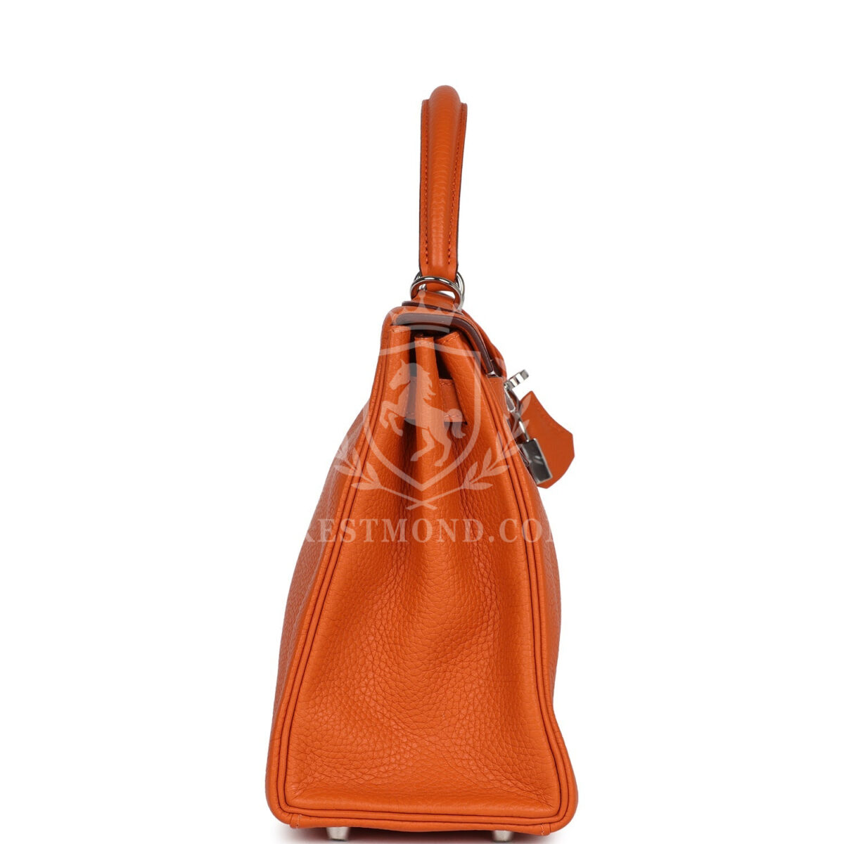 Hermes Special Order (HSS) Kelly Retourne 28 Orange Togo PHW — изображение 3
