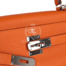 Hermes Special Order (HSS) Kelly Retourne 28 Orange Togo PHW