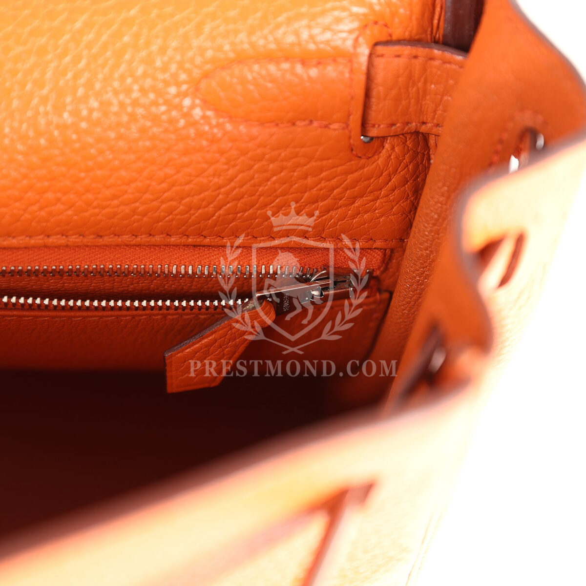 Hermes Kelly Retourne 28 Orange Togo PHW — изображение 9