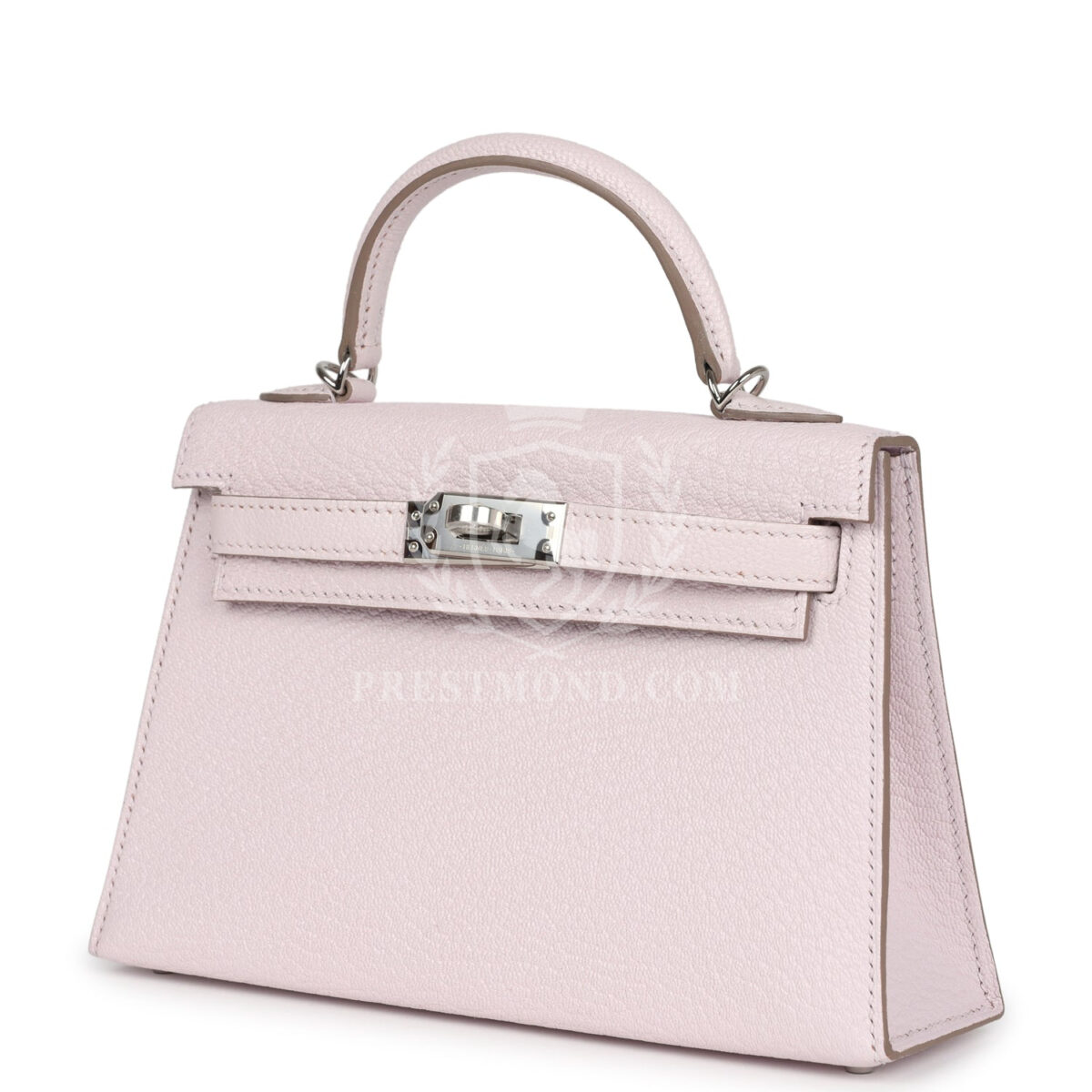 Hermes Kelly Sellier 20 Mauve Pale Chevre PHW — изображение 5