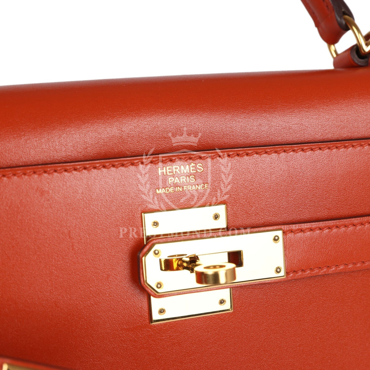Hermes Kelly Sellier 32 Terre Battue Tadelakt GHW — изображение 7