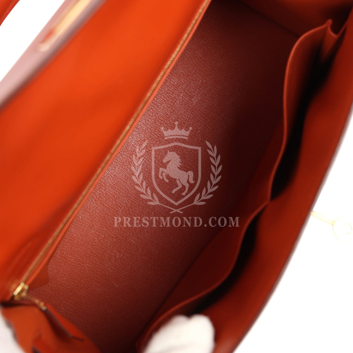 Hermes Kelly Sellier 32 Terre Battue Tadelakt GHW — изображение 8