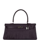 Vintage Hermes Fringe Shoulder Kelly 42 JPG Raisin Clemence PHW