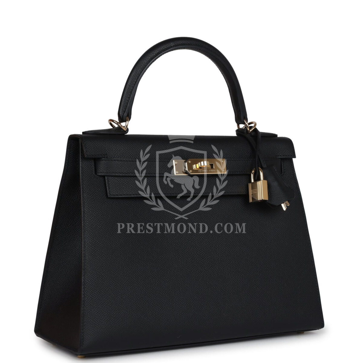 Hermes Kelly Sellier 28 Black Epsom PBHW — изображение 2