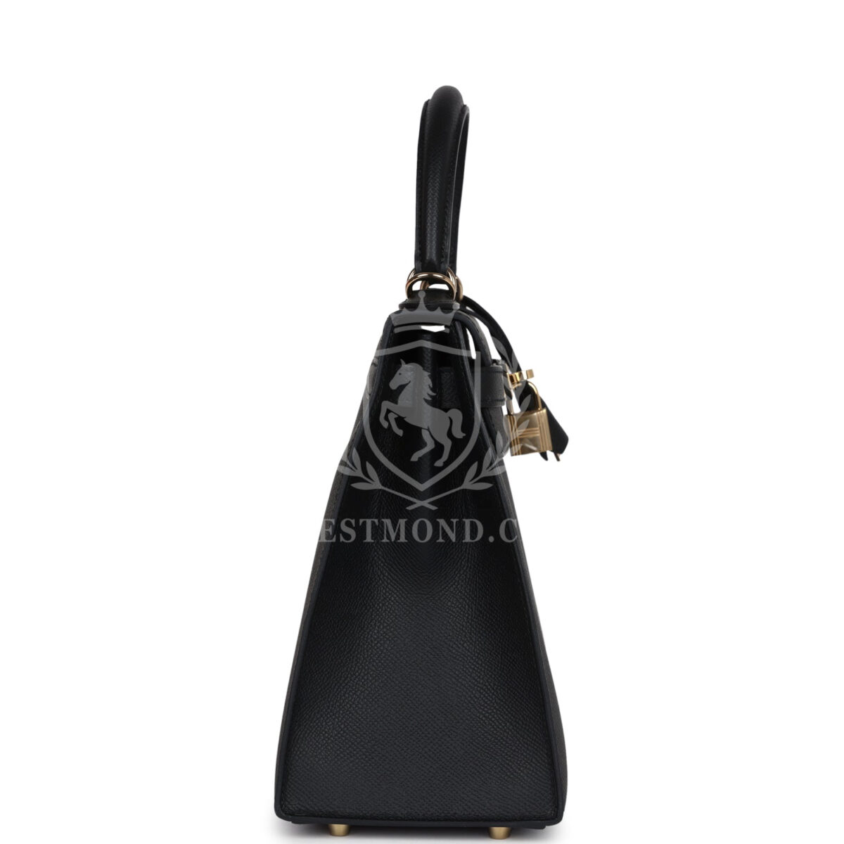 Hermes Kelly Sellier 28 Black Epsom PBHW — изображение 3