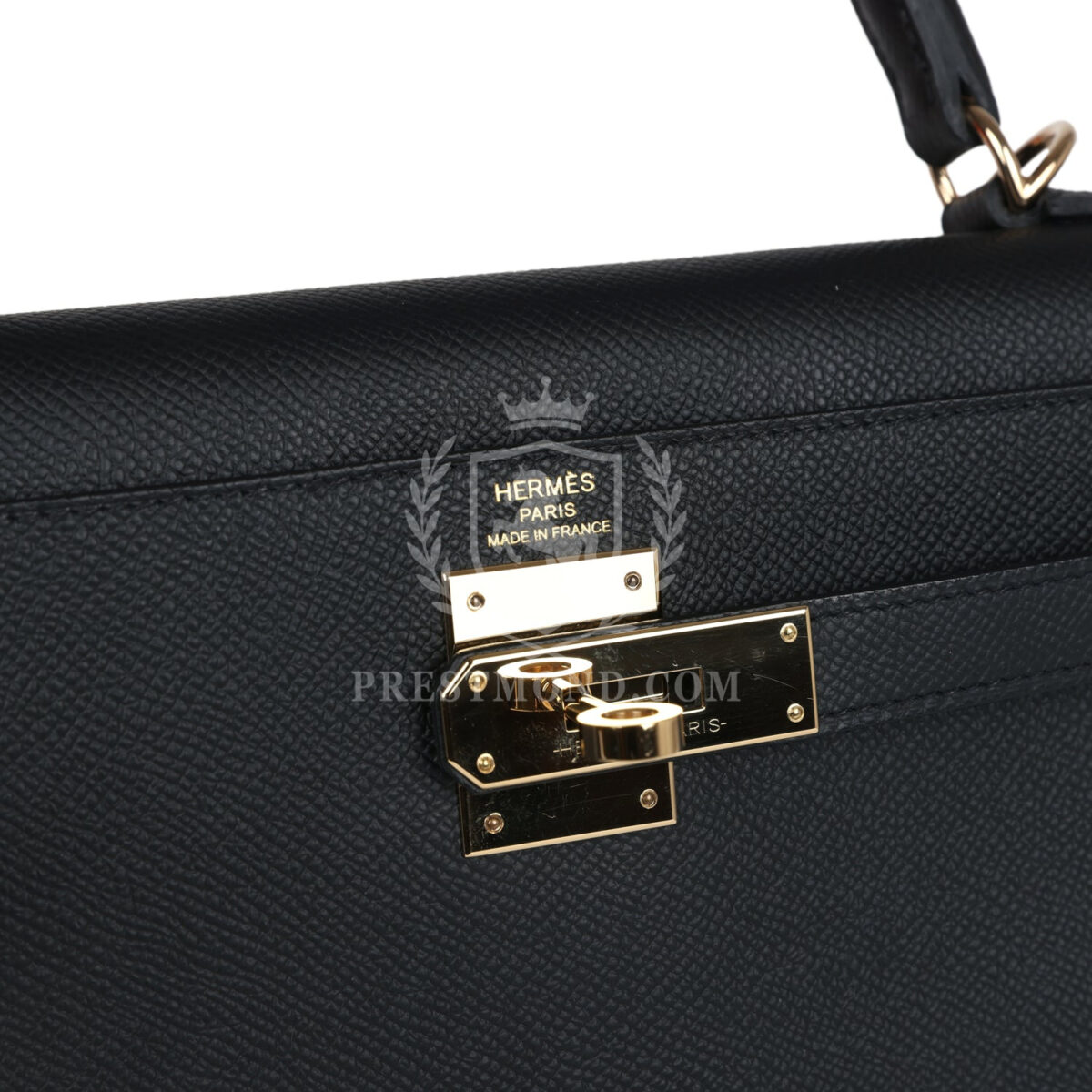 Hermes Kelly Sellier 28 Black Epsom PBHW — изображение 7