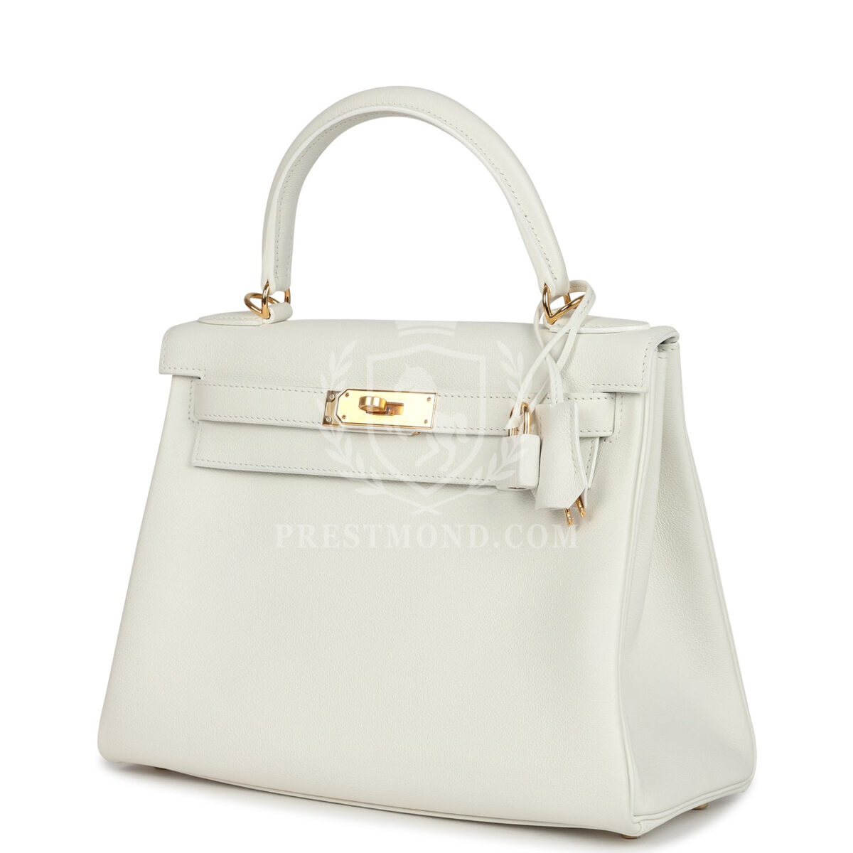 Hermes Kelly Retourne 28 White Evercolor GHW — изображение 5