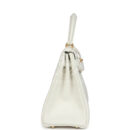 Hermes Kelly Retourne 28 White Evercolor GHW