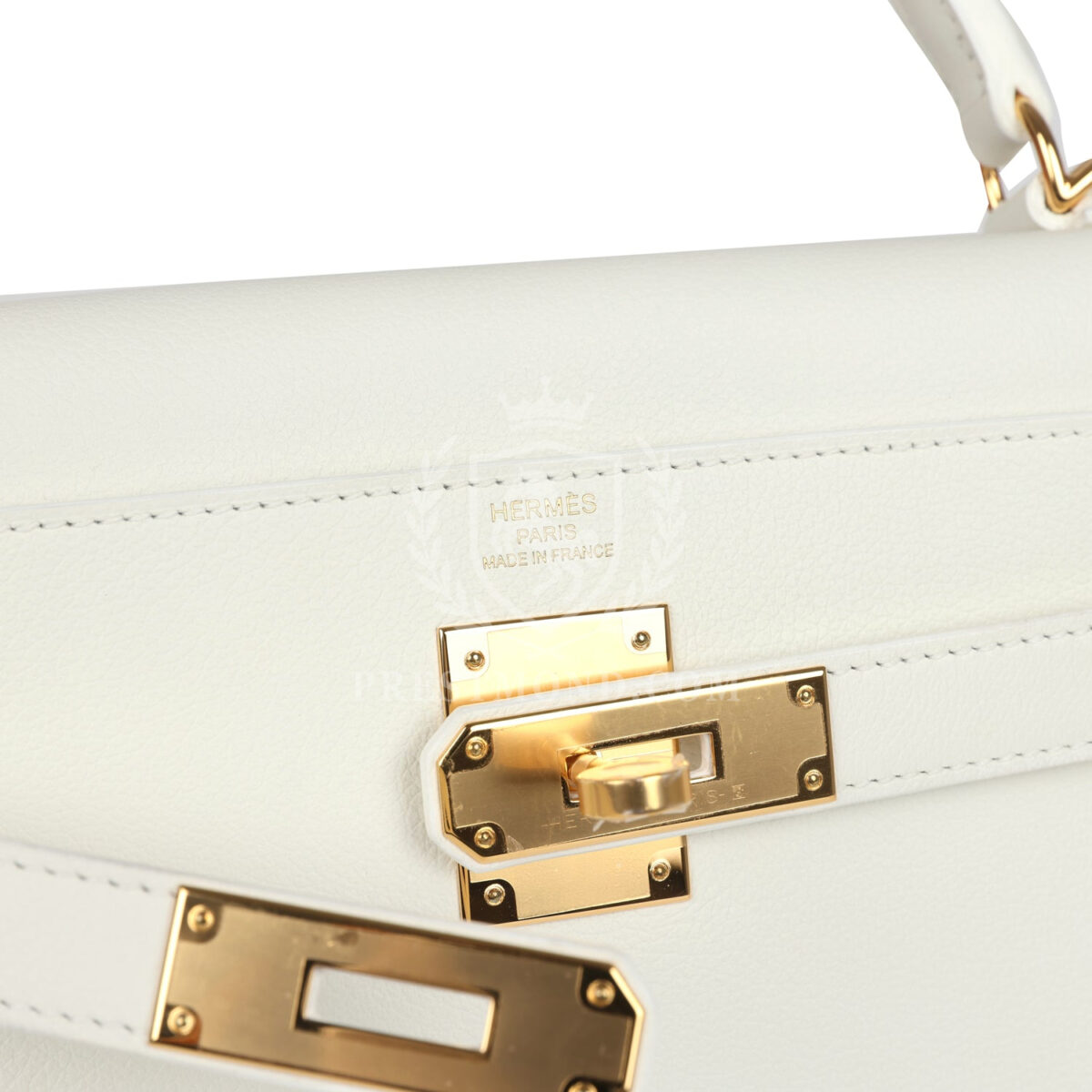 Hermes Kelly Retourne 28 White Evercolor GHW — изображение 7