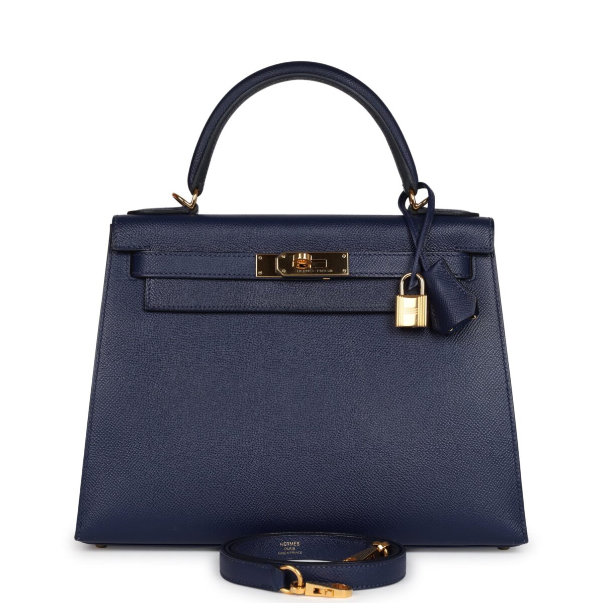 Hermes Kelly Sellier 28 Bleu Saphir Epsom GHW