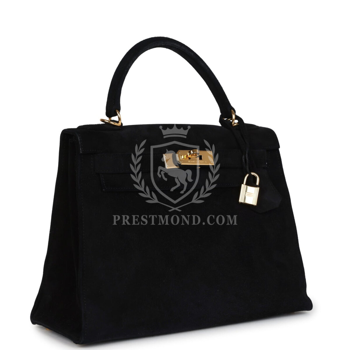Vintage Hermes Kelly Sellier 28 Black Doblis GHW — изображение 2