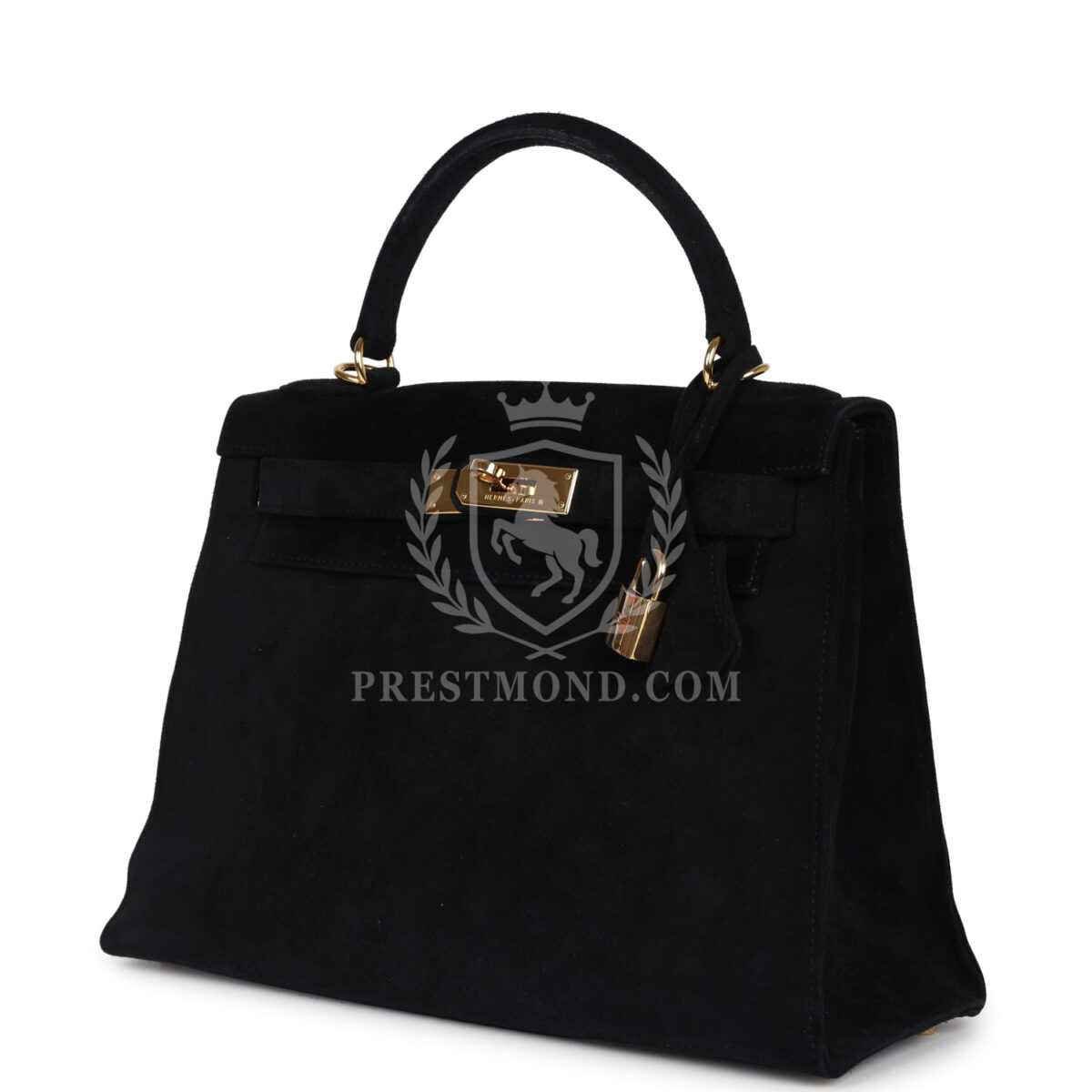 Vintage Hermes Kelly Sellier 28 Black Doblis GHW — изображение 5