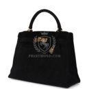 Vintage Hermes Kelly Sellier 28 Black Doblis GHW