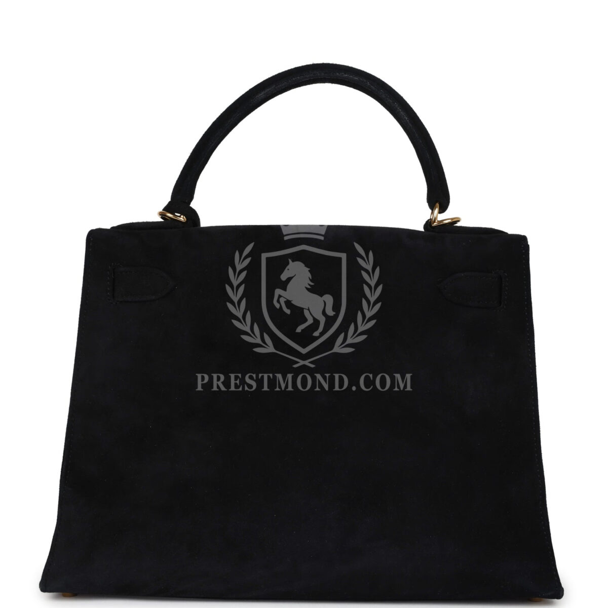 Vintage Hermes Kelly Sellier 28 Black Doblis GHW — изображение 4