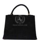 Vintage Hermes Kelly Sellier 28 Black Doblis GHW