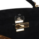 Vintage Hermes Kelly Sellier 28 Black Doblis GHW
