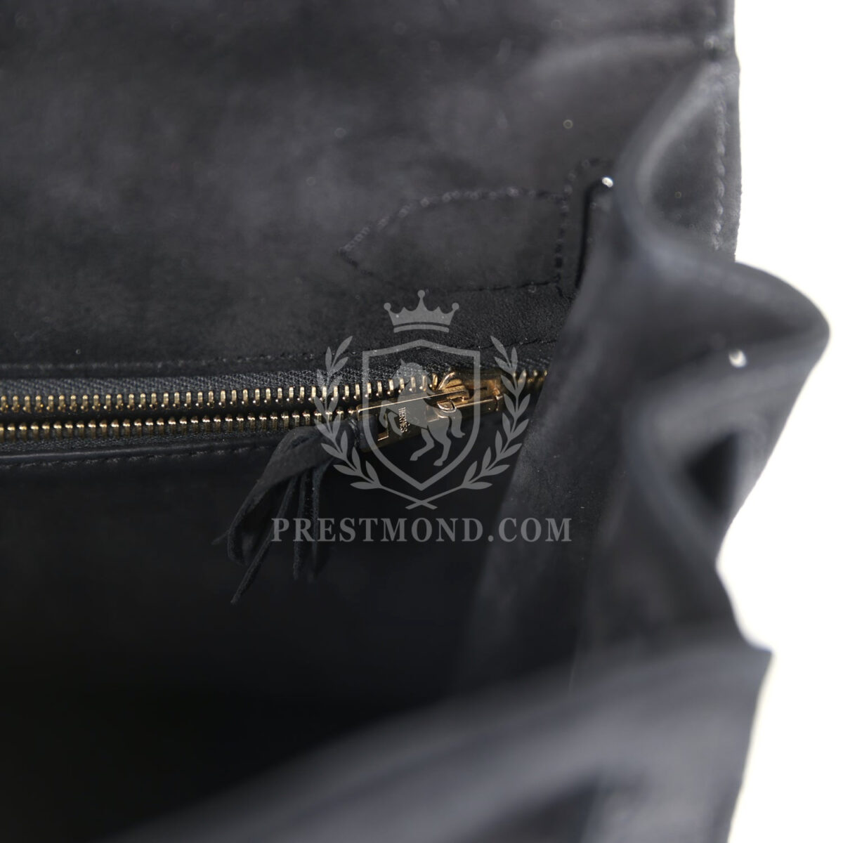 Vintage Hermes Kelly Sellier 28 Black Doblis GHW — изображение 9