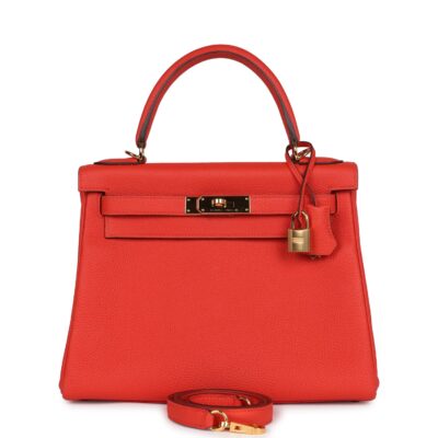 Hermes Kelly Retourne 28 Capucine Togo GHW