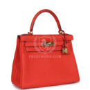 Hermes Kelly Retourne 28 Capucine Togo GHW
