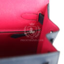 Hermes Kelly Sellier 28 Casaque Bleu Indigo and Rouge Sellier Epsom PHW