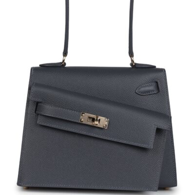 Hermes Kelly Sellier En Desordre 20 Ardoise Epsom PBHW