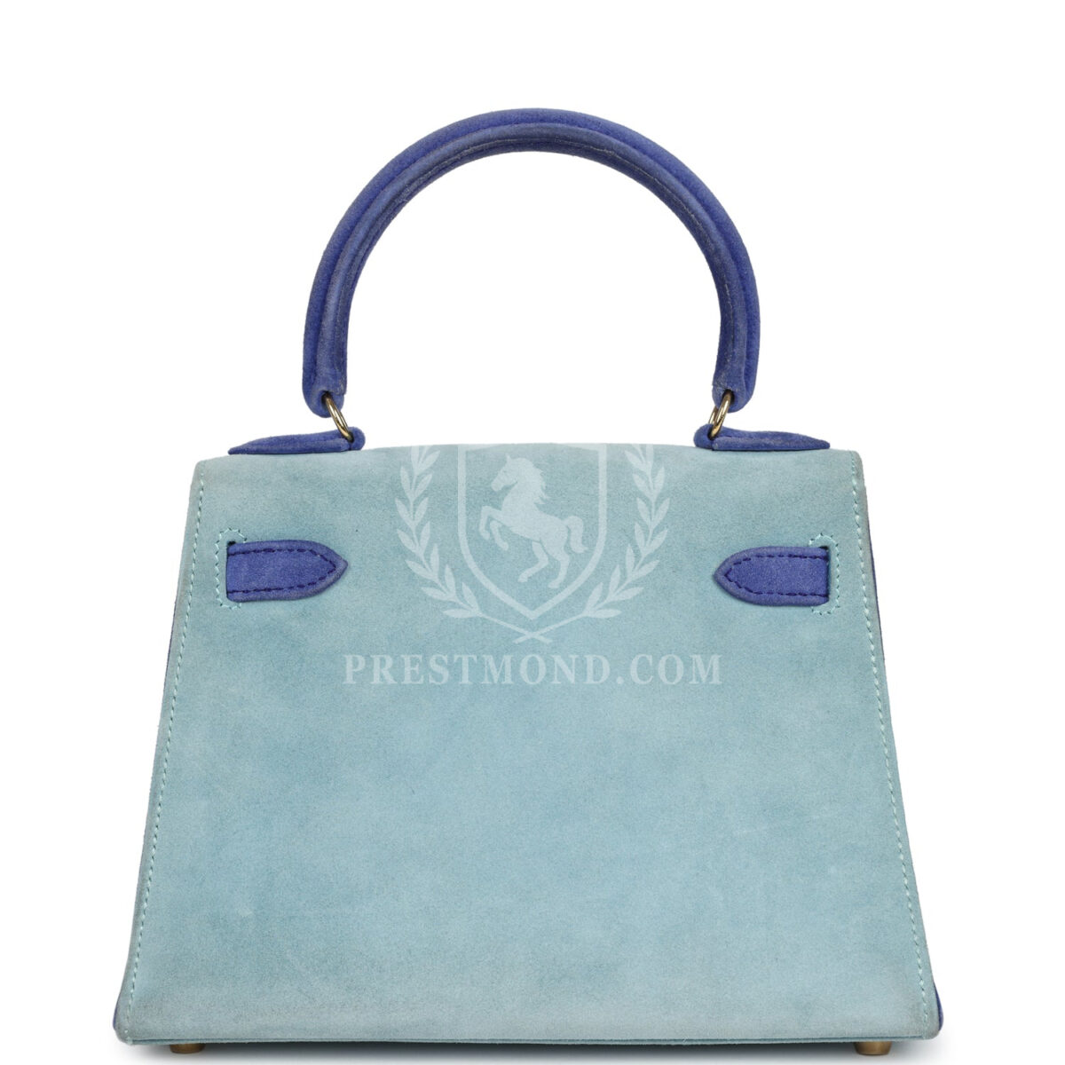 Vintage Hermes Kelly Sellier 20 Bleu Electric and Aqua Doblis GHW — изображение 4