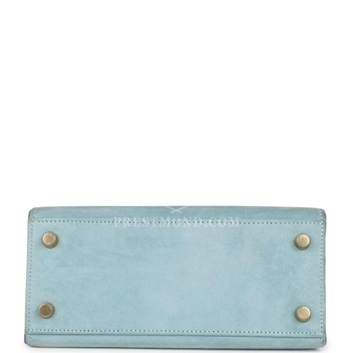 Vintage Hermes Kelly Sellier 20 Bleu Electric and Aqua Doblis GHW — изображение 6