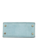 Vintage Hermes Kelly Sellier 20 Bleu Electric and Aqua Doblis GHW