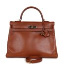 Hermes Ghillies Kelly Retourne 35 Fauve Tadelakt PBHW